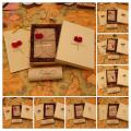 Exquisitely Crafted Writing Paper Romantic Vintage Style Letter Paper Envelope Set with Flower Decoration Clear Line Smooth Writing Southeast Asian Buyers' Favorite Vintage Letter Envelope Set. 