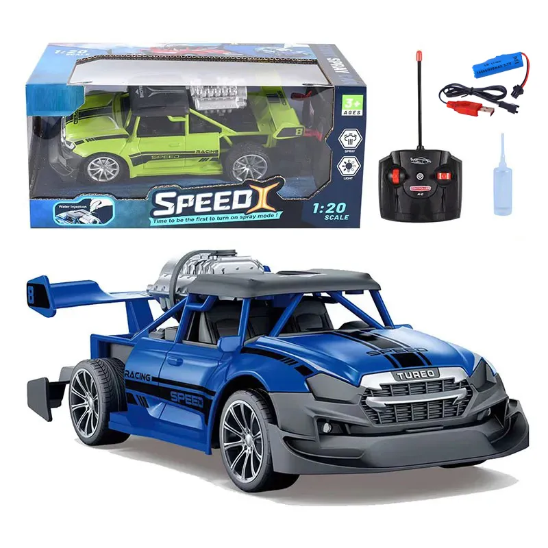 Speed Racing Spray Stunt Car, Remote Control Light Smoke Spray