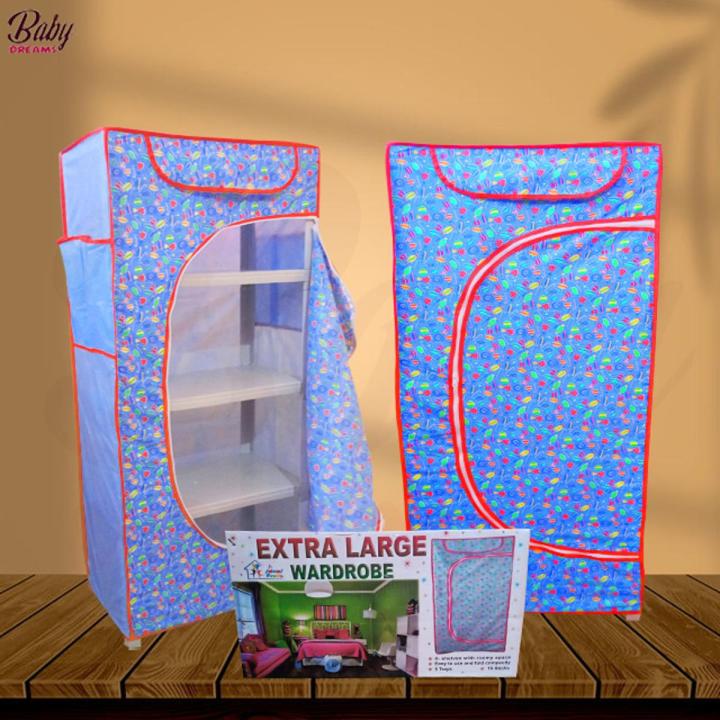 Large 5 Shelves Folding Wardrobe Mama Love For Kids HC-F046
