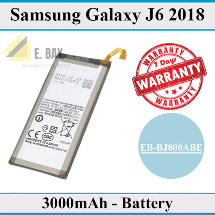 Samsung Galaxy J6 2018 Battery EB-BJ800ABE Replacement Premium Quality 3000mAh For Samsung Galaxy J6 2018