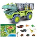 Big Dinosaur Car Truck Dinosaur Set Jurassic Toys | Dinosaur Transport Car & Vehicle Carrier Truck | Indominus Rex Jurassic World Toys | Perfect Gifts for Kids. 
