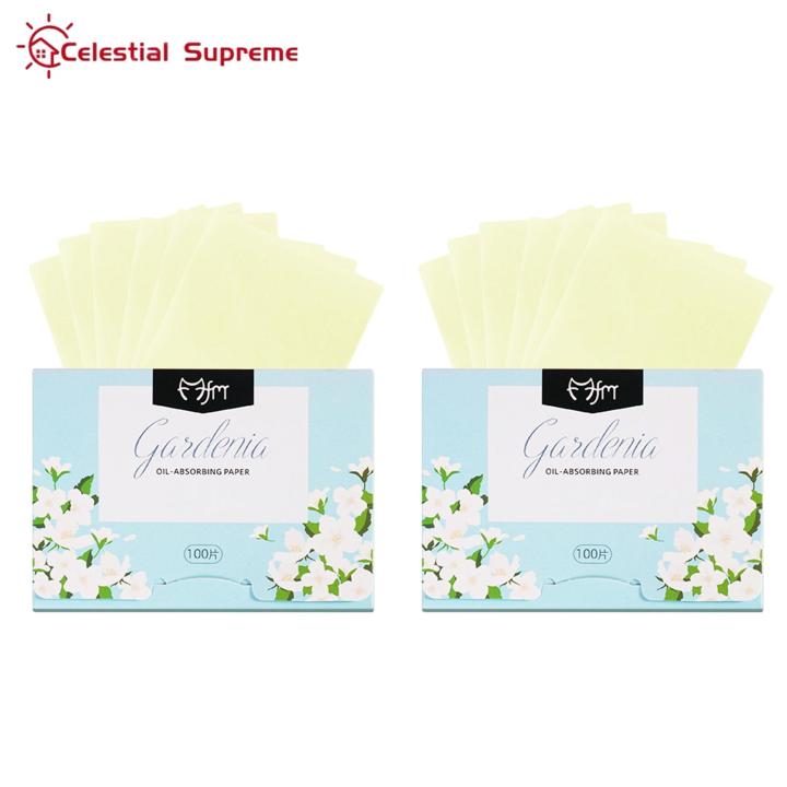 Oily Skin Blotting Papers Oil-absorbing Face Blotting Sheets for Oily Skin Plant Fragrance Safe Irritation-free 2 Boxes Oil-absorbing Paper