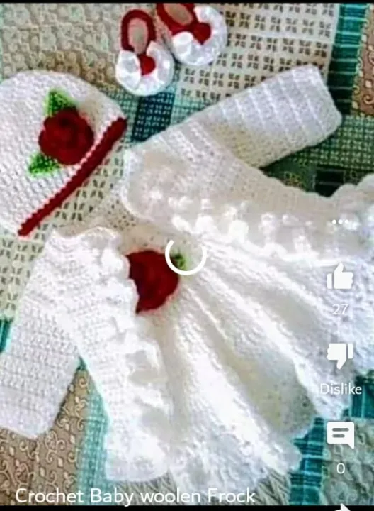 Woolen%20Baby%20Frock,%20Crochet%20Frock%20Full%20Set%20-%20Image%202