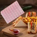 🍟 Wax Paper Food Grade Sheets 50Pcs | Eco-Friendly Wrapping Paper for Burgers, Fries & Bakery Products. 