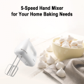 Panasonic Hand Mixer - MK-GH3WTZ, Hand mixer 5 Speed selection, with egg beater and dough hook (Model MKGH3). 