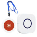 New lanyard type long battery life wireless pager for the elderly and children 350m ultra-long distance through the wall emergency caller. 