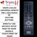 Haier_ LCD/LED Universal Remote Control Original Huayu RM-L1313 With Social Buttons Replecement of Original Haier_ Smart LCD/LED Tv Remote Soft Press Buttons | Triple H. 