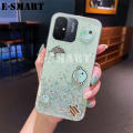 New Case For Xiaomi Redmi 12C Back cover Shiny Ring Cases Glitter Soft Transparent Space Planet Casing for Redmi 12C cases Stars Moon Girls. 