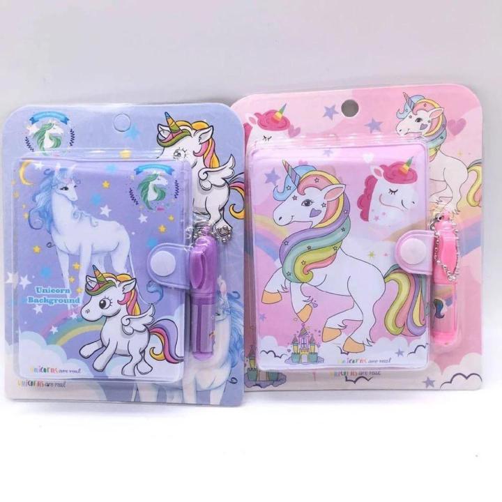 Mini Unicorn Notebook Journal Autograph Diary with Ball Pen