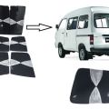 Suzuki Bolan / Hi-Roof Foldable TIE Sun Shades 7 PCs Set. 