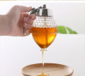 High Quality 200ML Honey Juice Syrup Dispenser Practical Acrylic Pot Jar 1 Cup Acrylic/Plastic Bee Hive with Trigger Cup a.one traders. 