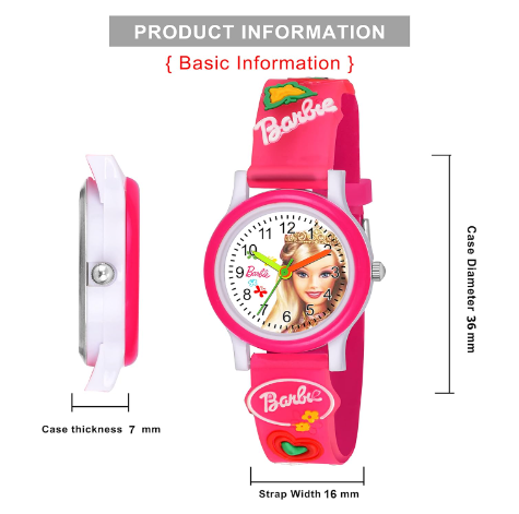 Pakistan%20Holesales%20STUFF%20White%20Dial%20Barbie%20Love%20Watch%20Series%20Analogue%20Girl's%20Watch%20-%20Image%204