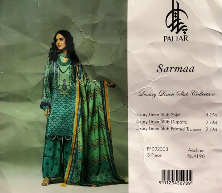 PALTAR  Brand New ( 3 Pec ) Viscose  Khaddar Suit Collection / Winter Collection