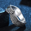 New Angel Wings Rings for Men and Women Fashion Retro Trend Ring Light Luxury Niche Design Simple Ring. 