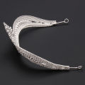 Luxurious Royal Queen Crown Pageant Hair Accessories with Rhinestones for Bride Bridesmaid Princess Costume. 