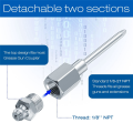Narrow Needle Nozzle Grease Adapter with Hardened Steel Tip, Needle Nose Grease Dispenser with 1/8 Inch NPT Thread. 