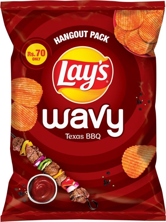 Lays Wavy Texas BBQ Rs. 70