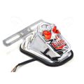 Motorcycle Brake Light Tail Light Skull Light for Prince Black. 