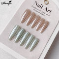 Monja White Pearl Chrome Nail Powder Aurora Metallic Mirror Effect Nail Powder Glitter Nail Art Pigment Manicure Powder for Nails Bright Shiny Effect DIY Nail Art Decoration. 
