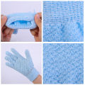 1/2/6Pcs Five Fingers Bath Exfoliating Glove Scrub Body Foam Back Bathing Cleaning Gloves Bathroom Accessories. 