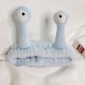 【Happier】 Cartoon Big Eye Snail Headband Cute Elastic Wash Face Makeup Hair Band Soft Warm Coral Fleece Hairbands For Women Girls Turban. 
