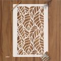 leaf  pattren  Reusable Stencil For wall Painting Art DIY Home Decor, Album Crafts and Canvas. 
