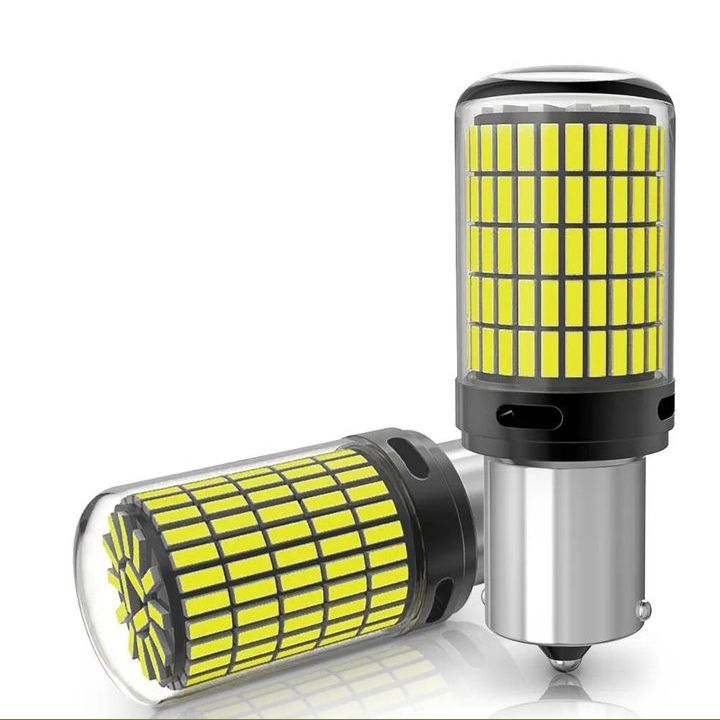 CANBUS White LED Reverse Light Bulbs For Car (2 Pcs) 1156 BA15s Waterproof, High Quality, Super Brightness Hazard / Blinker led Lights