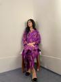 Stylish Era New Arrival Trendy Petal Khadi mix print Dress for Women and Girls. 