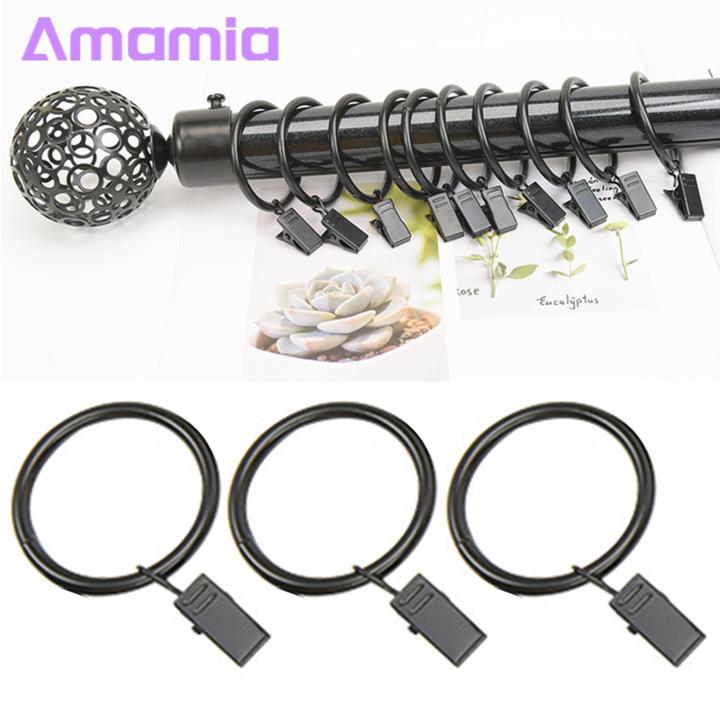 Easy Hang Curtain Clips 10pcs Strong Metal Curtain Clip Rings Easy to Use Space-saving Load-bearing