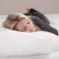 White Pillow Pack Of 4 (Four) PCs Filling Ball Fiber Polyester Size 17x27 Inch. 