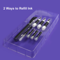 Keep Smiling Arabic Calligraphy Pen Set Calligraphy With 1pc Pen Holder & 4pcs Pen Nibs With 3pcs Inks. 