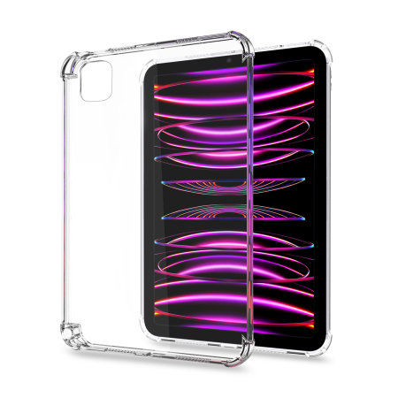 Clear Case for iPad pro 11 inch 2024 M4 Shockproof Drop Protection Slim Lightweight TPU Transparent Back Cover Shell