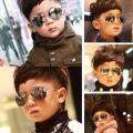 【hot】 2019 Sunglasses New Fashion Baby Kids Boy Girl Pilot Sunglasses Metal Frame Goggles Glasses For Kids Children. 