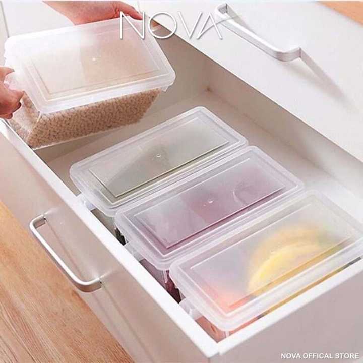 Home%20&%20Refrigerator%20Storage%20Box%20Transparent%20Sealed%20Rectangle%20Plastic%20Container%20with%20Lid%20and%20Handle%20By%20Golden%20Traders%20-%20Image%203