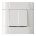 ELBi Fino Double Switch. Made in TURKIYE. Switch board fitting sheet. Electric button.. 