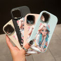 ZeroQiQi for OPPO A18 A38 Back Cover Lovely Girl Silver Lens Protection Edge Soft Rubber Mobile Phone Cases. 
