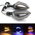 4 pcs Universal Motorcycle bike DRL INDICATOR WITH FLOW LIGHT Lava Style. 