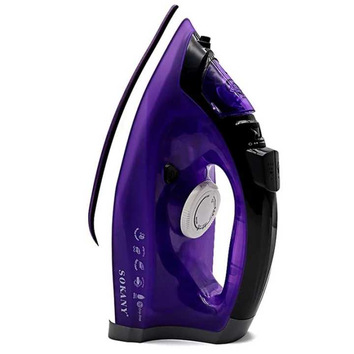 SOKANY Steam Iron,2400W Home Handheld Wireless Wired Steam Ironing Bucket Cordless Ironing Machine Ironing Clothes Mini Eu Plug