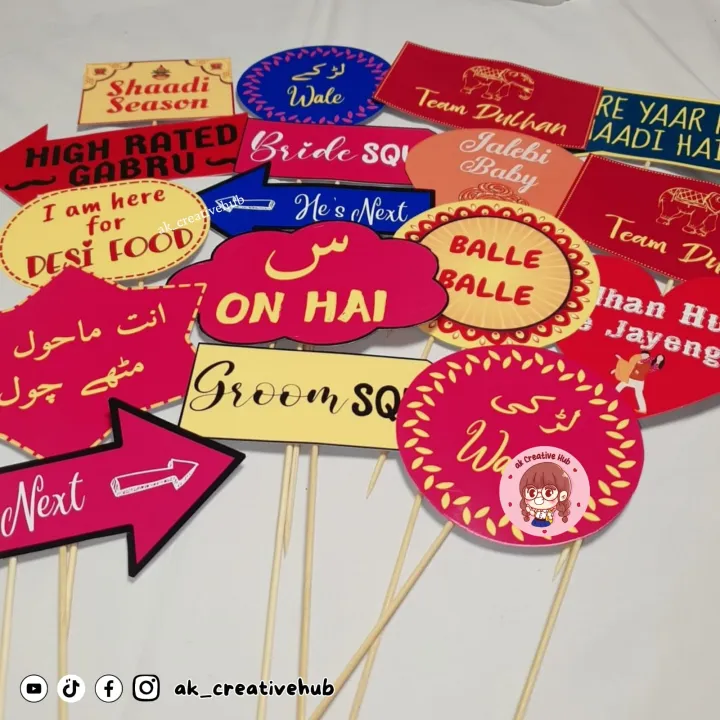 Mehndi/Wedding%20Props,%20Mehndi/Mayoun/Dholki/Engagement%20Props%2018%20Pcs,%20Photo%20Booth%20Prop%20for%20girls,%20Weddings%20Props%20Pack%20of%2017%20pcs%20-%20Image%203