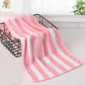 Simple Stripes Absorbent Quick Drying Bath Towel Sets Soft Adults Face Hand Towels Bathroom Microfiber Comefor Swim Bath Towels. 
