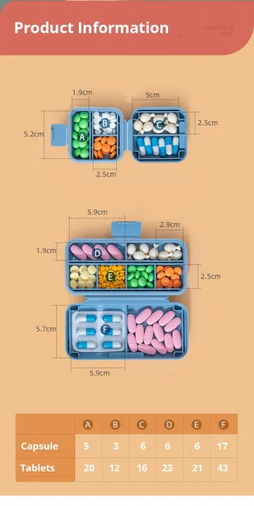 FANTZEI%20Premium%20Quality%208%20Compartments%20Portable%20Medicine%20Pills%20Case,%20Small%20Pill%20Box%20for%20Pocket%20Purse%20Portable%20Medicine%20Tablets%20Container%20-%20Image%206