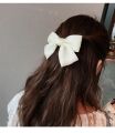 8Colors New Style Small Fresh Solid Color Bow Girl Duckbill Clip Fashionable Half Tie Hairpin Women's Exquisite Hair Clip Daily Hair Accessories.