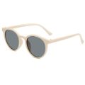 Zhang Dayi same style female white retro small frame sunglasses net red Aqin round Korean version trendy men's round face sunglasses. 