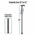 4-sections Folding Walking Stick For The Blind People / Foldable Walking Stick Adjustable Lightweight Easy Folding Collapsible Cane Best. 