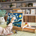 SINOART LOW NOQ Art Easel box In stock table top easels for display beech wood. 
