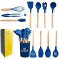 Silicone 12 Piece Kitchen Utensil Set - Multicolor. 