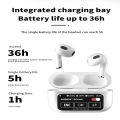ENC HIFI Airpod A10 Pro With Display Wireless Earbuds Bluetooth 5.3 Headphones 36 Hrs Playtime with LED Display, Deep Bass Stereo and Noise Cancelling Bluetooth Ear Buds IP7 Waterproof Wireless Ear Buds with Mic for iPhone Android White. 