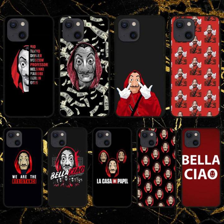 Spain TV Money Heist House Paper Phone Case For iPhone 11 12 Mini 13 14 Pro XS Max X 8 7 6s Plus 5 SE XR Shell