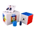 3x3 Moyu RS3M Magnetic Speed Cube Stickerless Puzzle Toy MOYU RS3m 2020 Sticker less Magnetic Cube with Spring Compression System. 