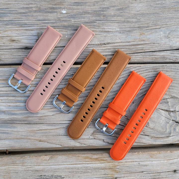 20mm Width 100% Original Samsung 20mm Width Universal Leather Watch Band Strap For Galaxy Watch 4 Watch 5 Active 2 and All other 20mm supported watches